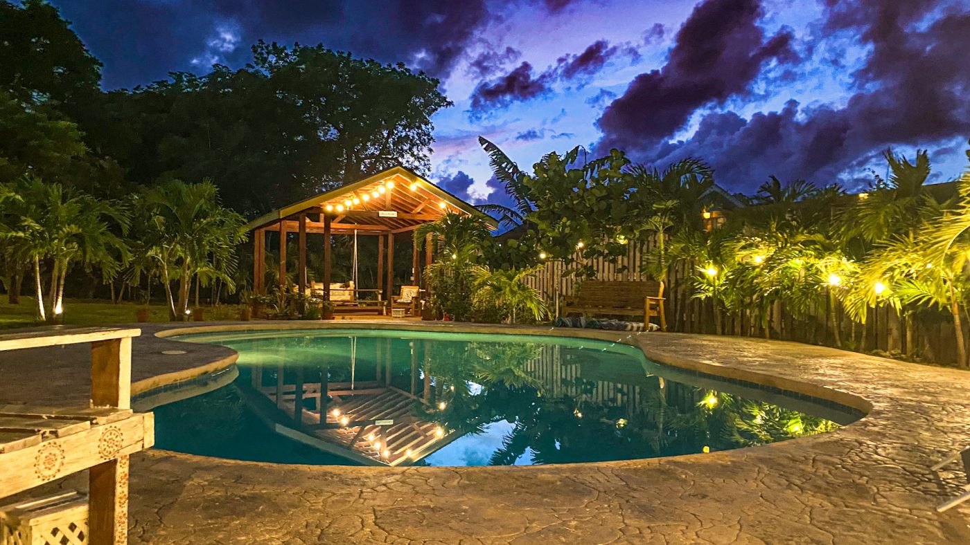 Private Pool at Twilight &mdash; DreamSpace Estate