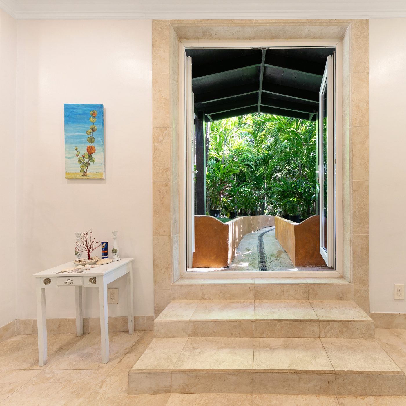 French Doors &ndash; Opening to Tropical Garden
